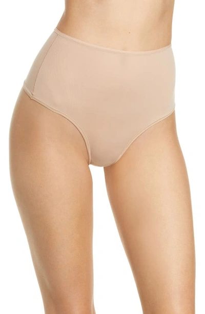 Shop Skims Fits Everybody High Waist Thong In Mica