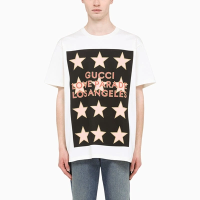 Shop Gucci Love Parade Los Angels" T-shirt White"