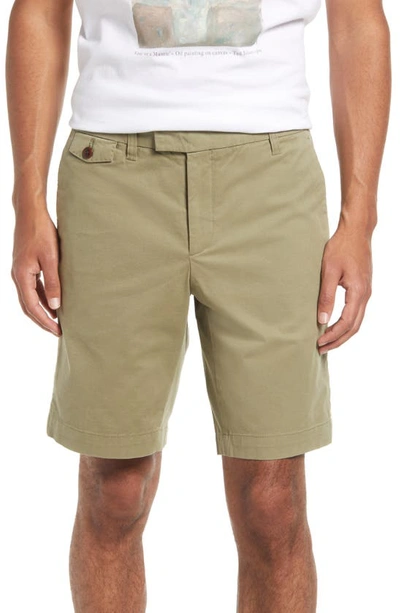 Shop Ted Baker Ashfrd Chino Shorts In Pale Green