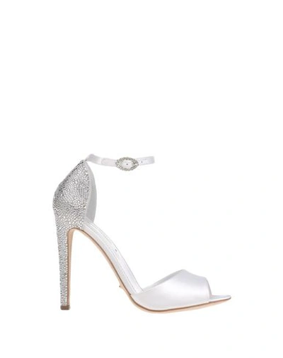 Shop Sergio Rossi Sandals In Ivory