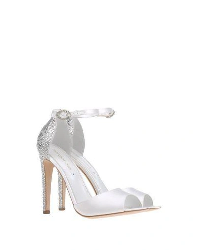 Shop Sergio Rossi Sandals In Ivory