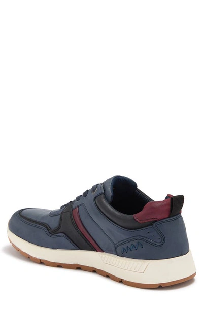 Shop English Laundry Lohan Leather & Suede Sneaker In Navy