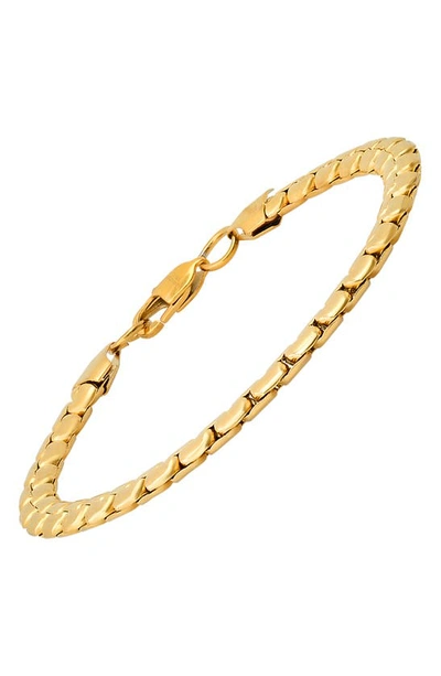 Hmy Jewelry Stainless Steel Bracelet In Yellow