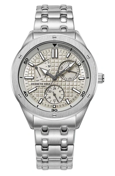 Shop Kenneth Cole Dress Sport Bracelet Watch, 36mm In Silver