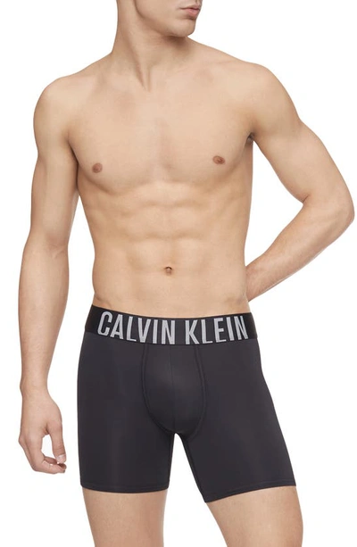 Shop Calvin Klein 3-pack Boxer Briefs In Black