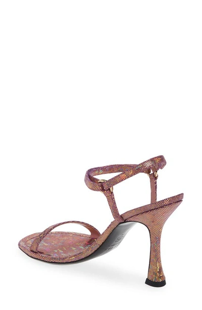 Shop By Far Mia Holographic Sandal In Disco Violet