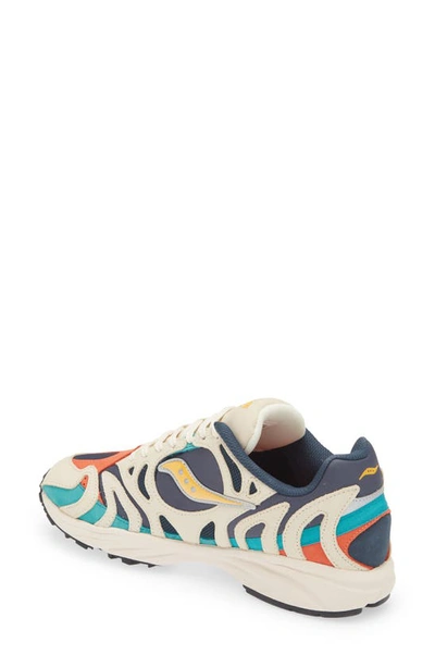 Shop Saucony Grid Azura 2000 Changing Tides Sneaker In White/ Blue