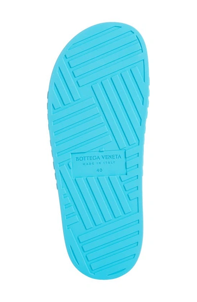 Shop Bottega Veneta Rubber Slide Sandal In Amalfi Blue