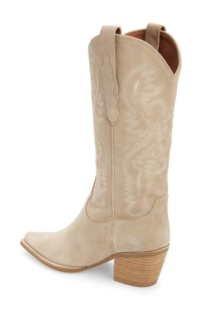 Shop Jeffrey Campbell Dagget Western Boot In Sand Suede