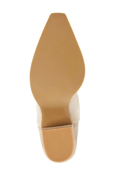 Jeffrey Campbell Dagget Cowboy Boot In Natural, Women's At Urban Outfitters In Sand Suede
