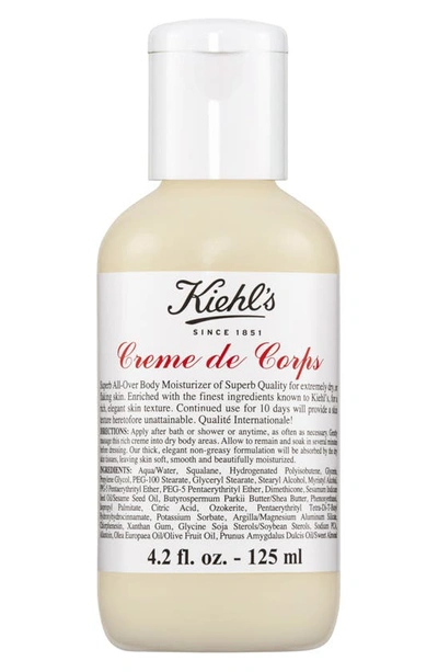 Shop Kiehl's Since 1851 Creme De Corps Body Moisturizer, 4.2 oz In Bottle