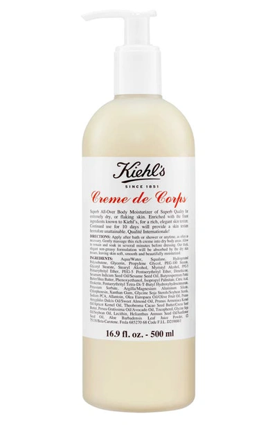Kiehl's Since 1851 Crème De Corps Refillable Hydrating Body Lotion With Squalane 8.4 oz/ 250 ml In Bottle