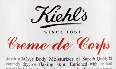 Shop Kiehl's Since 1851 Creme De Corps Body Moisturizer, 8.4 oz In Bottle