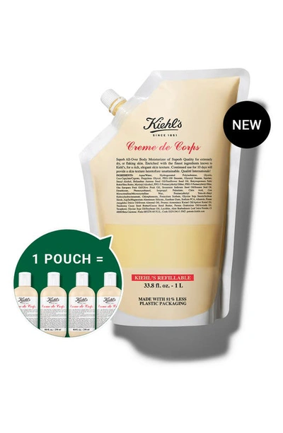 Kiehl's Since 1851 Crème De Corps Refillable Hydrating Body Lotion With Squalane 33.8 oz/ 1000 ml Refill In Refill