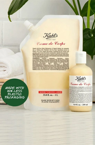 Shop Kiehl's Since 1851 Creme De Corps Body Moisturizer, 33.8 oz In Refill