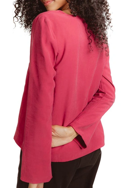 Shop Madri Collection The Panel Nursing Top In Rose