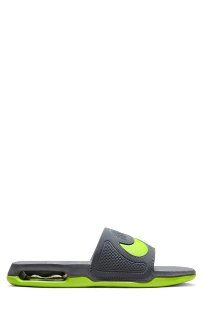 Shop Nike Air Max Cirro Slide In Dark Grey/ Volt/ Volt