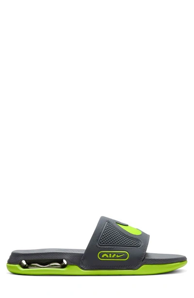 Shop Nike Air Max Cirro Slide In Dark Grey/ Volt/ Volt