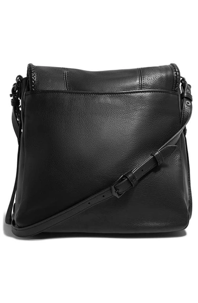 Shop Aimee Kestenberg All For Love Convertible Leather Shoulder Bag In Black W/ Black