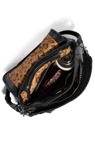 Shop Aimee Kestenberg All For Love Convertible Leather Shoulder Bag In Black W/ Black