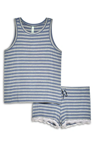 Honeydew Intimates All American Shortie Pajamas In Calcite Stripe