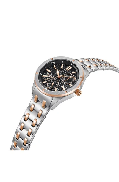 Shop Kenneth Cole Dress Sport Bracelet Watch, 36mm In Tt Silver/ Gold Rose