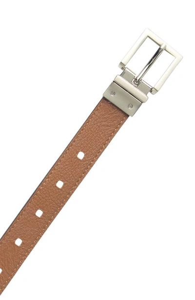 Vince Camuto Reversible Faux Leather Belt In Black/ Brown