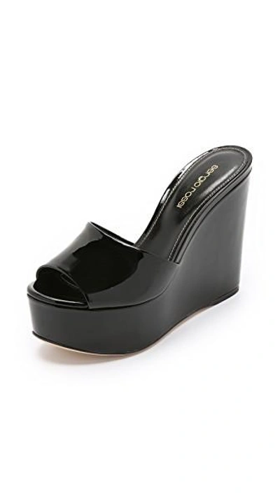 Shop Sergio Rossi Lakeesha Sandals In Black