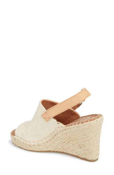 Shop Toms Monica Slingback Wedge In Natural Hemp/ Leather