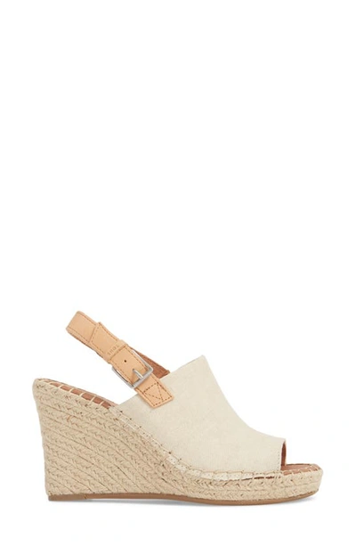 Shop Toms Monica Slingback Wedge In Natural Hemp/ Leather