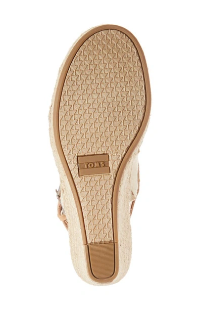 Shop Toms Monica Slingback Wedge In Natural Hemp/ Leather