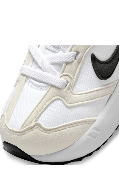 Shop Nike Kids' Air Max Dawn Sneaker In White/ Black/ Light Bone