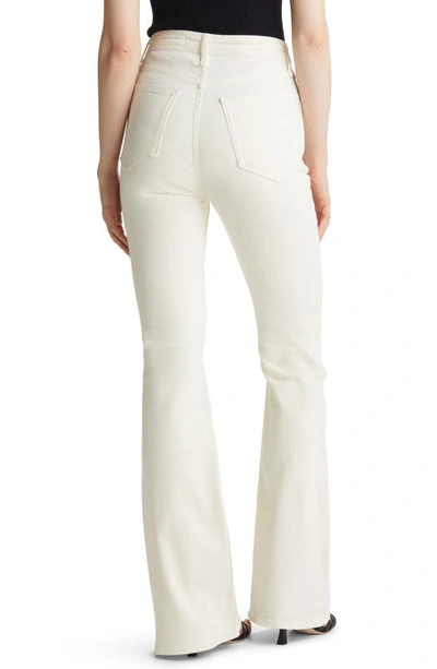 Rag & Bone Icon Casey High-rise Flare Jeans In Ecru