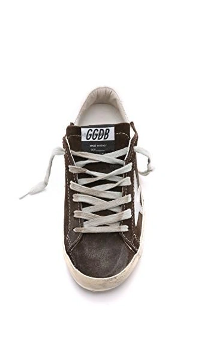 Shop Golden Goose Superstar Sneakers In Brown