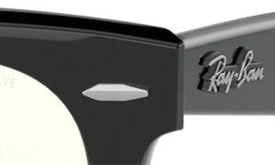 Shop Ray Ban 54mm Polarized Square Glasses In Black/ Photochromic Grey