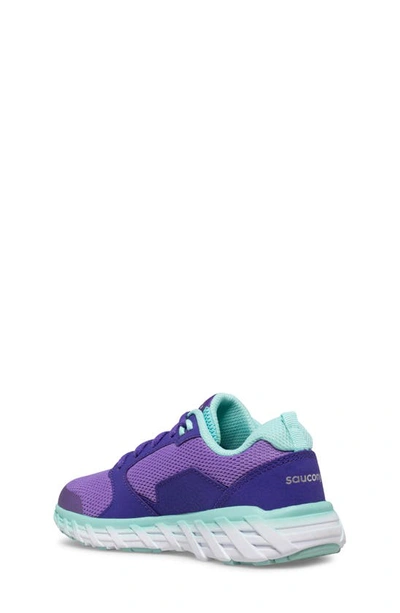 Shop Saucony Wind 2.0 Water Repellent Sneaker In Purple/ Turquoise