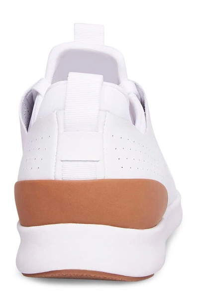 Shop Steve Madden Scion Perforated Leather Sneaker In White