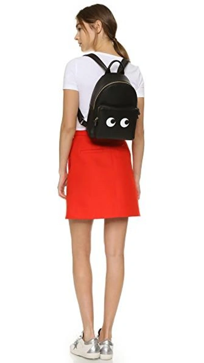 Shop Anya Hindmarch Backpack With Mini Eyes In Black
