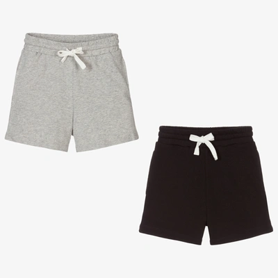 Shop Childrensalon Essentials Boys Grey & Black Shorts (2 Pack)