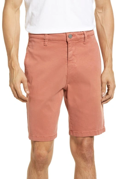 Shop 34 Heritage Nevada Soft Touch Shorts In Brick Soft Touch