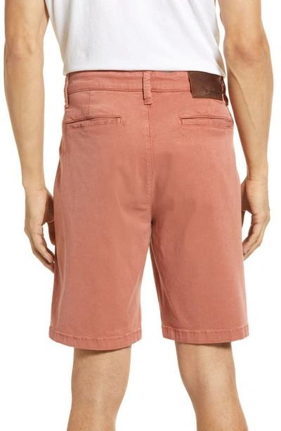 Shop 34 Heritage Nevada Soft Touch Shorts In Brick Soft Touch