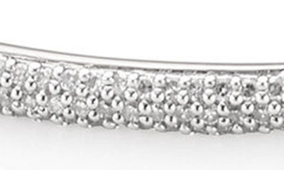 Shop Monica Vinader Stellar Pavé Diamond Mini Bar Bracelet In Silver