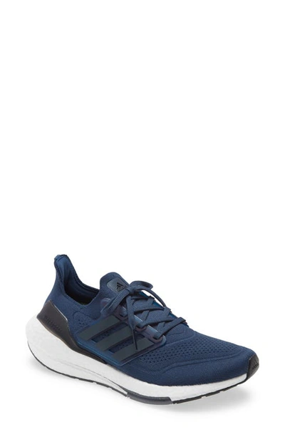 Shop Adidas Originals Ultraboost 21 Primeblue Running Shoe In Crew Navy/ Core Black