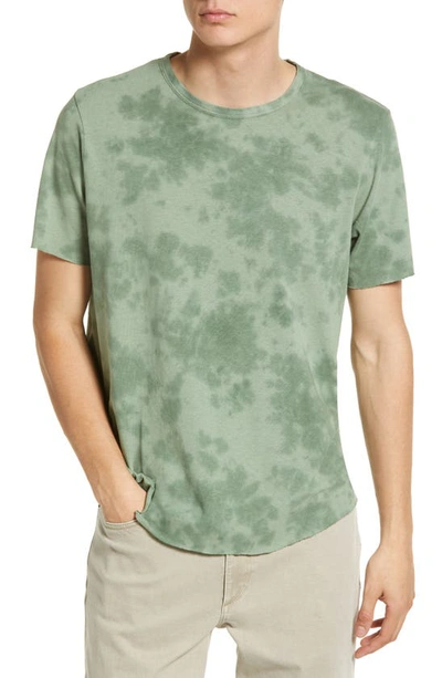 Shop Rag & Bone Haydon Tie Dye Linen & Cotton T-shirt In Leafgreen