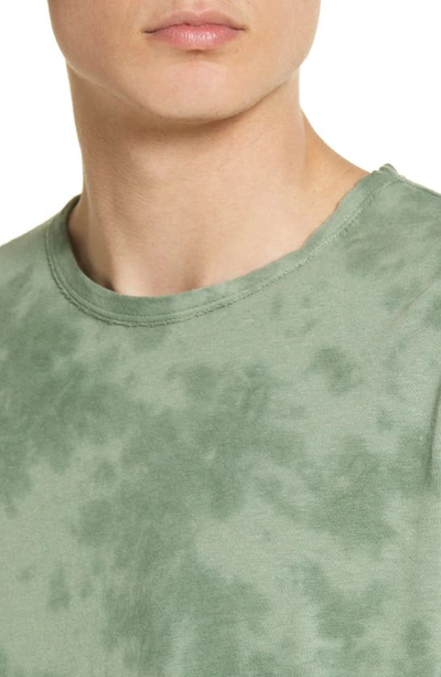 Shop Rag & Bone Haydon Tie Dye Linen & Cotton T-shirt In Leafgreen
