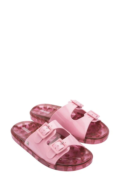 Shop Melissa Double Strap Slide Sandal In Pink/pink