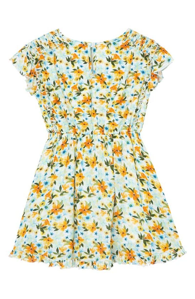 Shop Peek Aren't You Curious Kids' Floral Print Tassel Drawstring Dress