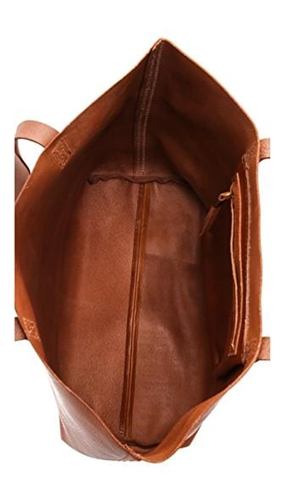 Shop Madewell Transport Tote In English Saddle