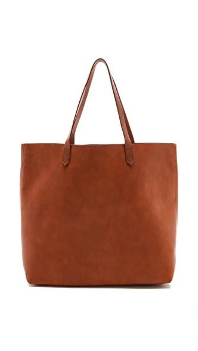Shop Madewell Transport Tote In English Saddle