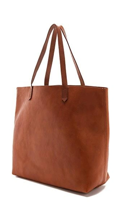 Shop Madewell Transport Tote In English Saddle